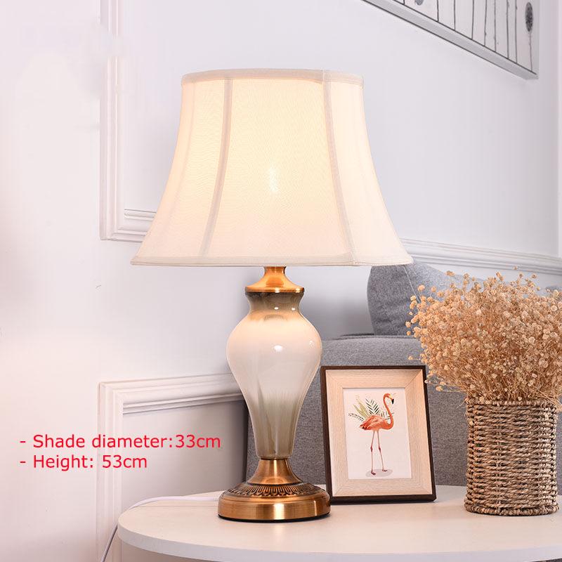 European Crystal Bedroom Bedside Table Lamp Simple Modern Hotel Decorative Lamp