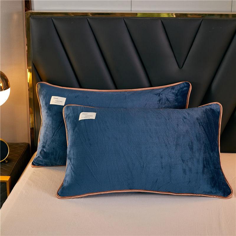 Thick Mink Velvet Pillowcase Milk Velvet Student Dormitory Flannel Pillowcase Bedding