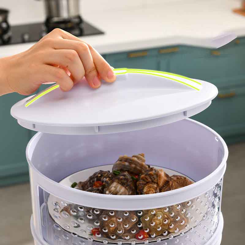 Kitchen Stackable Insulation Dust Proof Food Leftover Container with Lid Cover