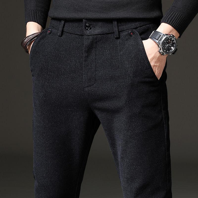 Spring and Autumn Spring Men's Casual Pants Loose Straight Middle-aged Men's Autumn and Winter Casual Trousers