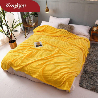 Super Soft Coral Fleece Blanket Light Weight Solid Pink Blue Flannel Sofa Cover Bedspread Flannel Blanket Warm and Breathable Sheets