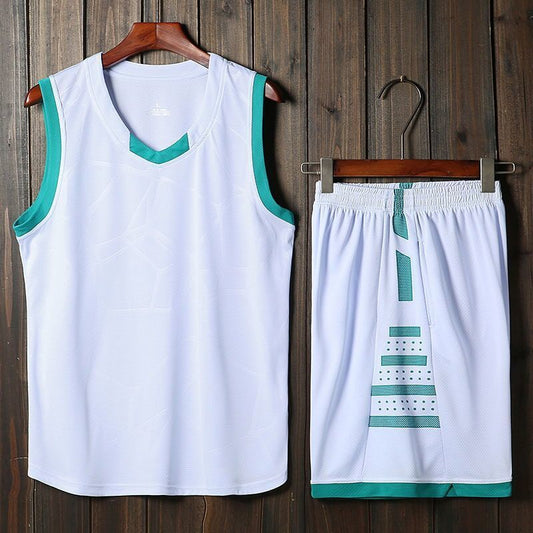 Summer Basketball Uniform Sports Suit Men's Breathable Quick-drying Running Vest