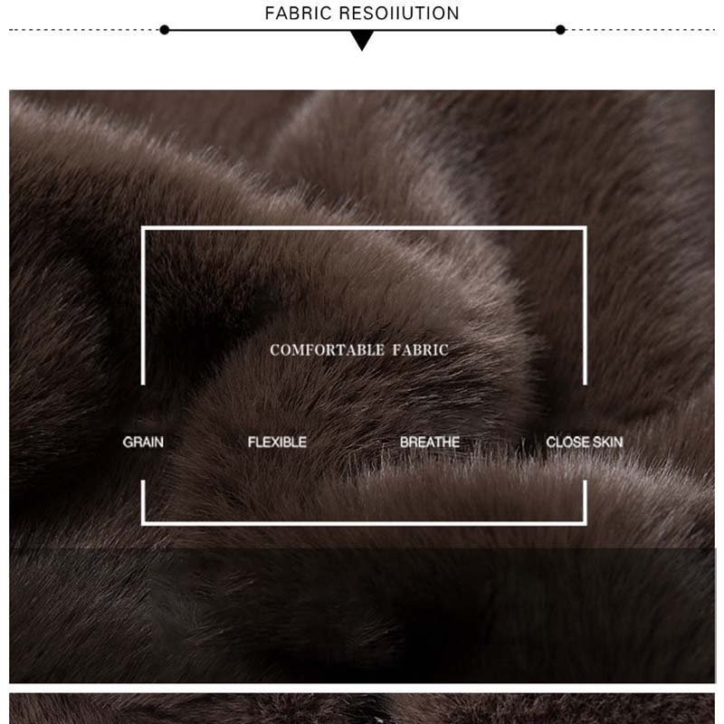 Autumn and Winter Models of Imitation Fur Coat Women's Mink Velvet Western-style Lady Wide Lady High-end Hooded Mink Coat Cotton Jacket