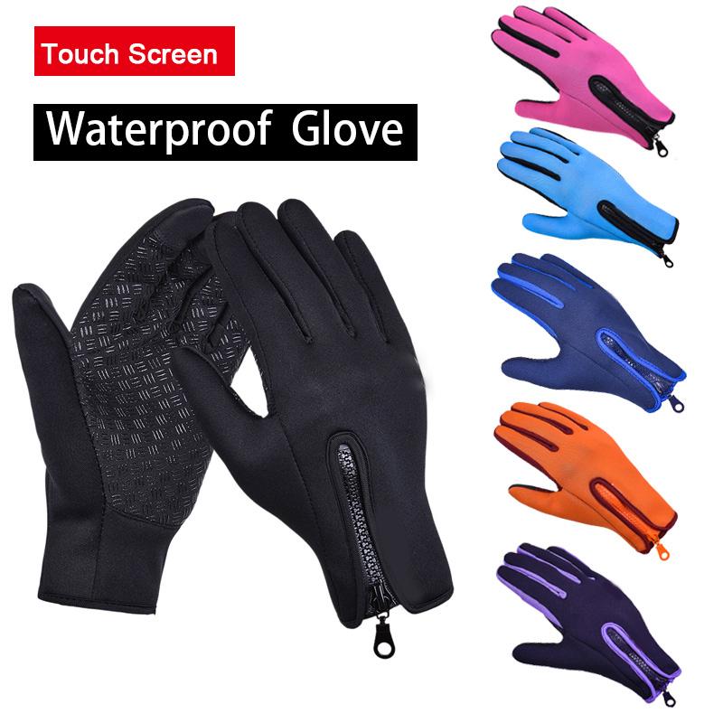 Touch Screen Windproof Waterproof Outdoor Sport Unisex Winter Warm Gloves