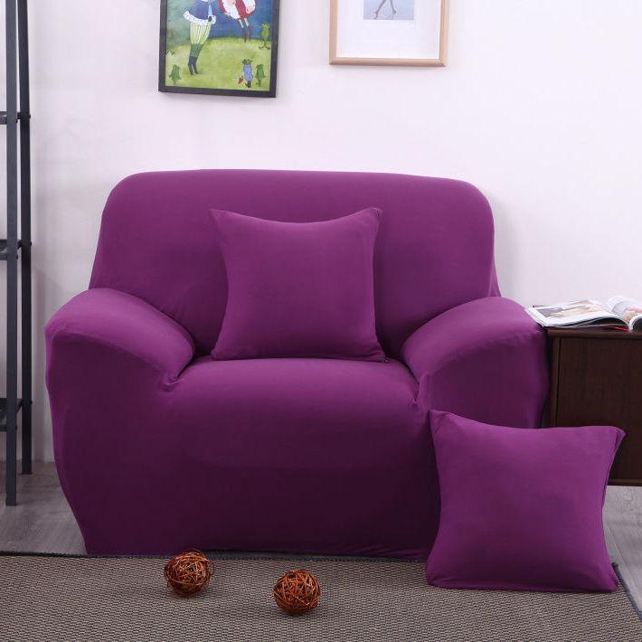 Solid Color Stretch Chair Slipcover Sofa Cover Furniture Protector Cover Stretchable Elastic Sofa Cover Armchair Covers for Living Room