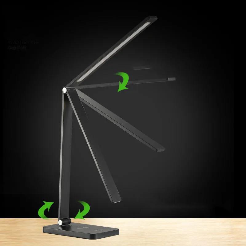 LED Desk Lamp Eye Protection Study Dormitory Study Special Mobile Phone Rechargeable Plug-in Night Light Simple Desk Lamp