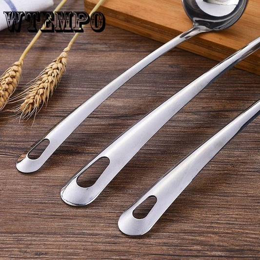 Stainless Steel Spoon Kitchen Colander with Long Handle