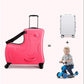 Children's Seated Wheeled Suitcase Seat Belt 20 Inch Sliding and Rolling Suitcase Boy Girl Travel Luggage Trunk