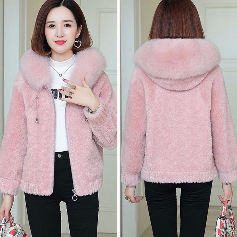 Autumn and Winter Long-sleeved Cardigan Jacket Mid-length Style Thick Hooded Sweater Fashion