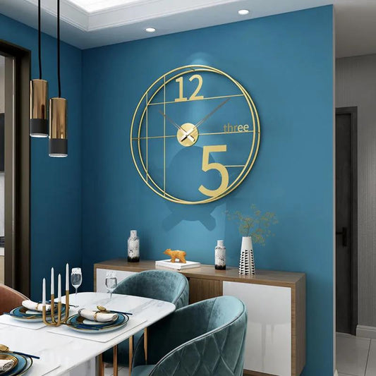 Spanish High-end Wall Clock Clocks Living Room Home Decoration Nordic Modern Minimalist Fashion Clock Hanging on The Wall