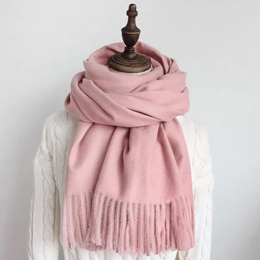 Autumn/winter Scarf Cashmere Ladies Shawl Korean Version Plus Velvet Thickening It To Keep Warm Ladies Bib Scarf