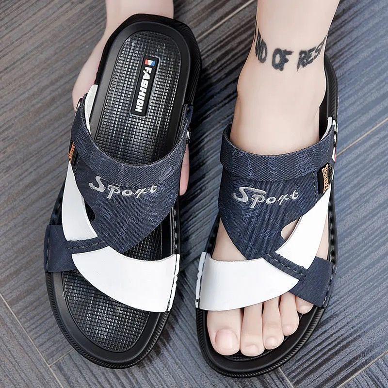 Summer Dual-purpose Outdoor Beach Shoes Men's Driving Slippers Trendy Waterproof Outdoor Sandals