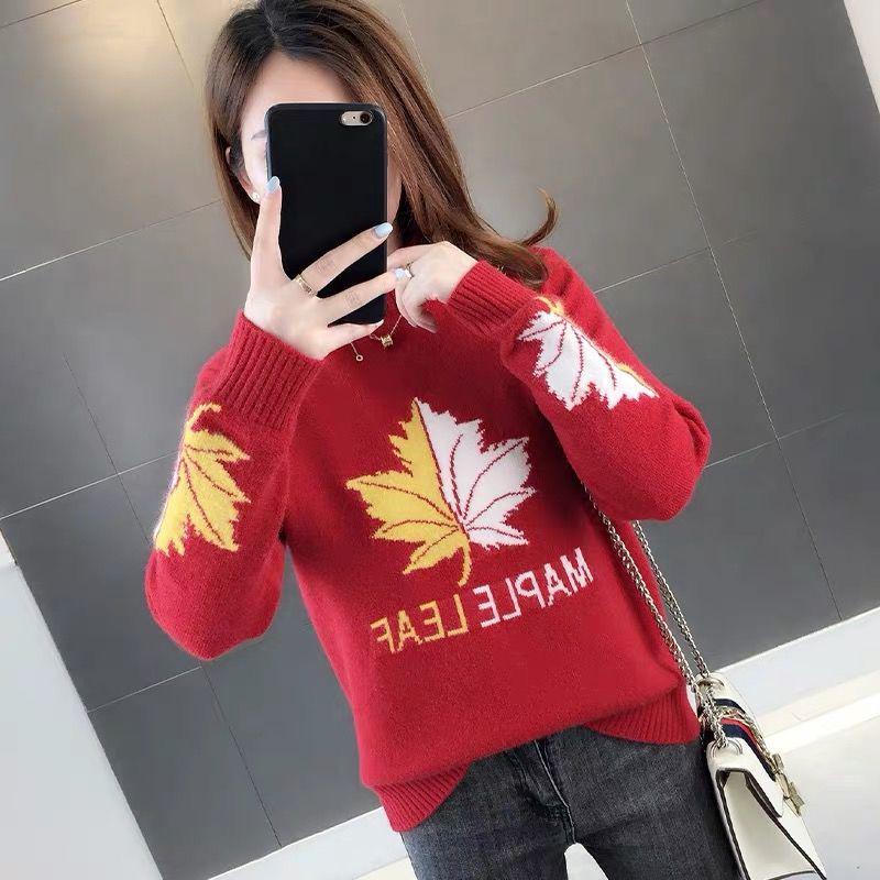 Autumn and winter Bottoming shirt Warm Long sleeve high collar sweater Knitting Sweater Women's