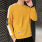 Sweater Men's Spring and Autumn Men's Top Korean Version Casual Round Neck Long-sleeved T-shirt Student Pullover Bottoming Shirt Men's Clothing