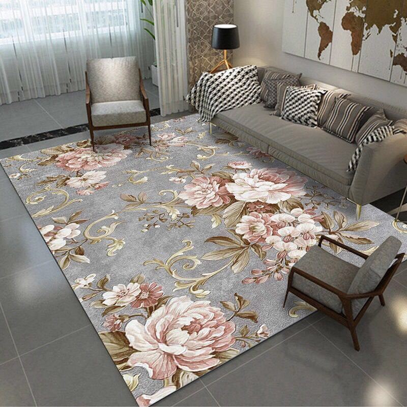 Chinese Style Carpet Living Room Home Non-slip Chinese Style Bedroom Bedside Room Floor Mat Coffee Table Blanket