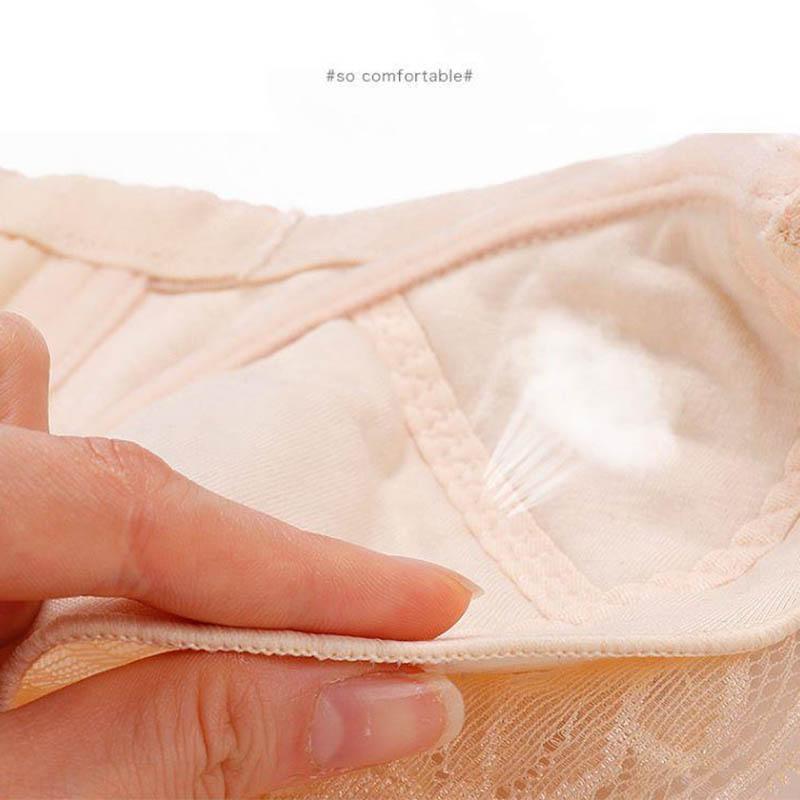 Ultra-thin No Sponge Breathable Large Size Underwear Support Chest Anti-sagging Breast Female Summer Sweat-absorbing Breathable Bra