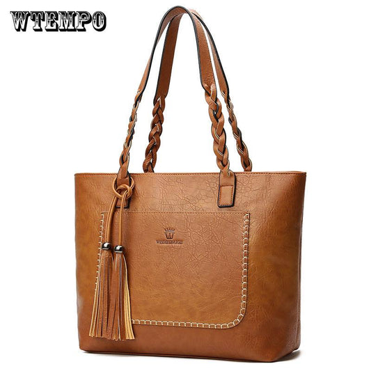 Handbags Fashion PU Tote Women Leather Handbag Messenger Shoulder Bags