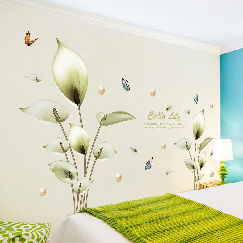 Green Martina Cartoon Wall Sticker Kids Room Bedroom Living Room Background Decoration Removable