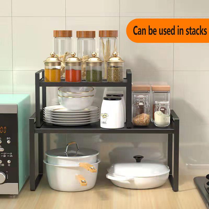 Kitchen Condiment Rack Table Top Storage Rack Table Top Storage Rack Home Organizer Cabinet Compartment Storage Rack Sewer Plate Pan Rack