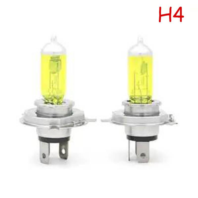 2pcs H1 H3 H4 H7 9005 9006 100W Xenon Halogen Car Headlight Bulbs Super Bright Auto Lamp 12V Headlamp 5000K Yellow Car Front Headlight Lighting