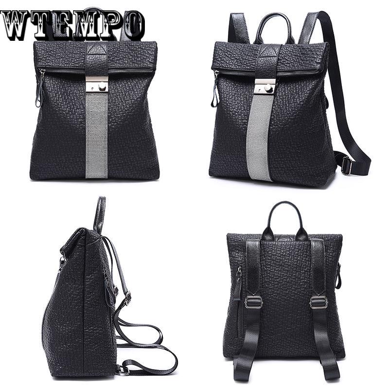 Women Leather Backpacks High Quality Ladies Bagpack Vintage  School Bags For Backpacks Female