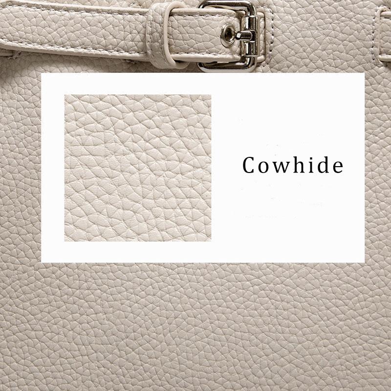 High Quality Genuine Leather Cowhide Handbags For Women Bags Luxury Top-Handle Bags Large Capacity Personality European Style Crossbody Bag