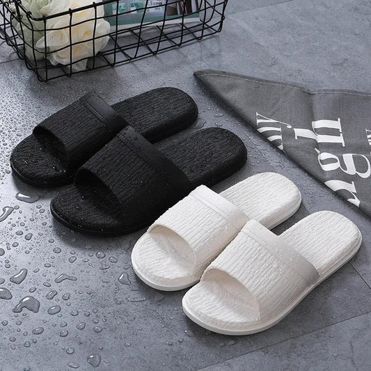 Men's and Women's Thick-soled Slippers Simple Couple Flip-flops Summer Outdoor Wear Home Indoor Super Soft Non-slip Bath Sandals and Slippers