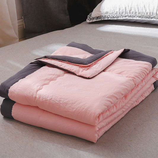 Skin-friendly Washed Cotton Air-conditioning Quilt Single Double Summer Cool Quilt Spring and Autumn Thin Quilt