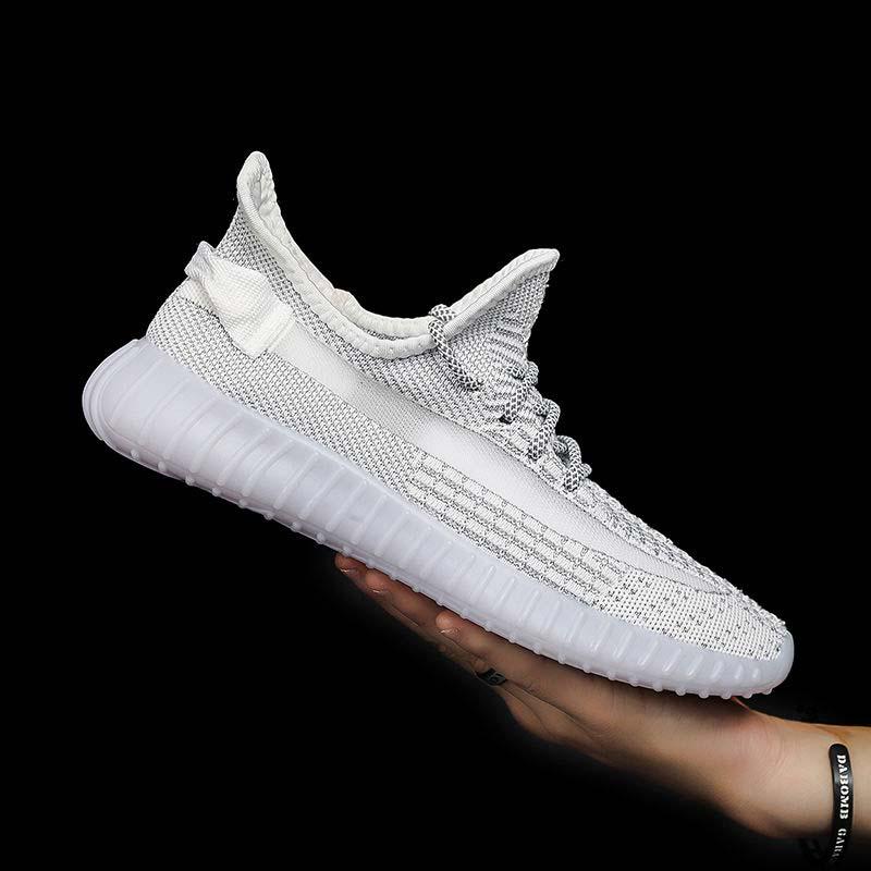 Men Sneakers Casual Basketball Shoes Non-slip Lightweight Flying Woven Mesh Breathable Running Shoes