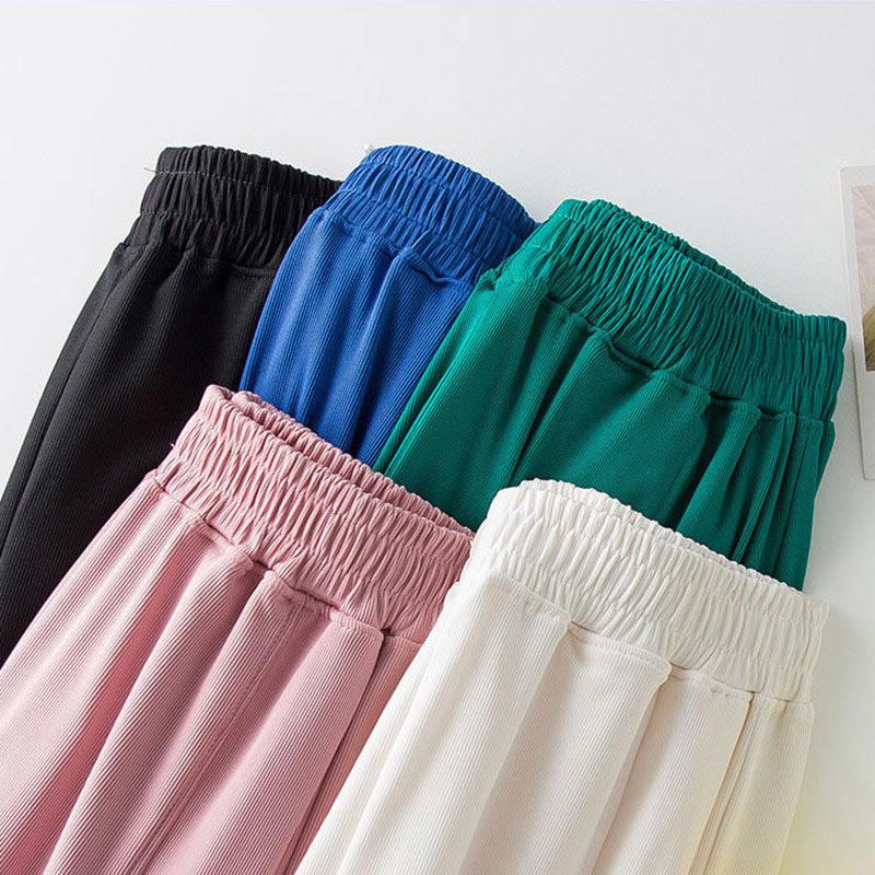 Summer Women's Thin Shorts Casual Sports All-match Middle Pants Bear Loose Wide-leg Ins Women's Five-point Pants Straight Shorts