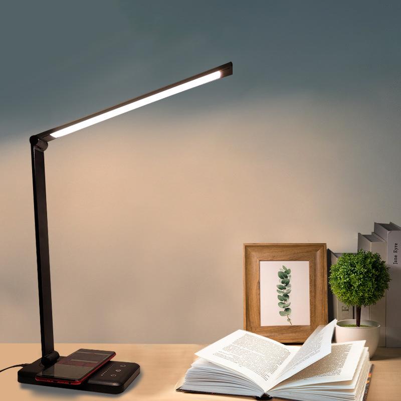 LED Desk Lamp Eye Protection Study Dormitory Study Special Mobile Phone Rechargeable Plug-in Night Light Simple Desk Lamp