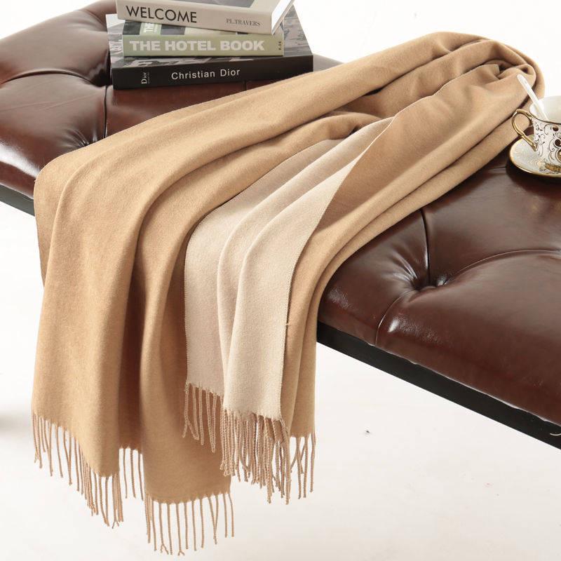 Scarf Fashion Cashmere Scarf Autumn and Winter Shawl Ladies Solid Color Luxury Scarf