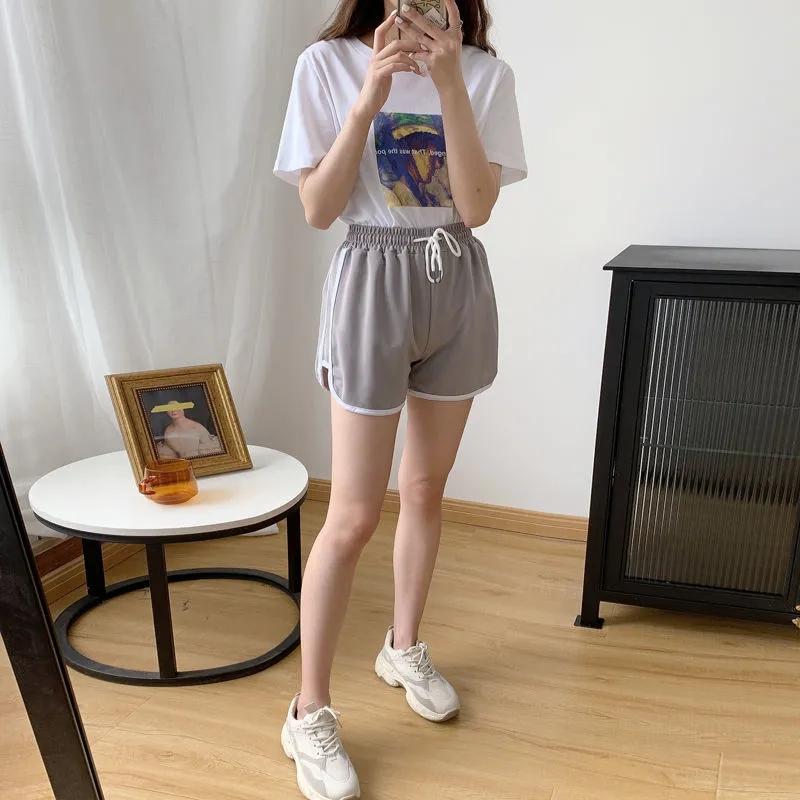 Sports Shorts Women's Summer Outer Wear Yoga Running Fitness Three-point Pants Home Pajama Pants Casual High Waist Loose Shorts Pants