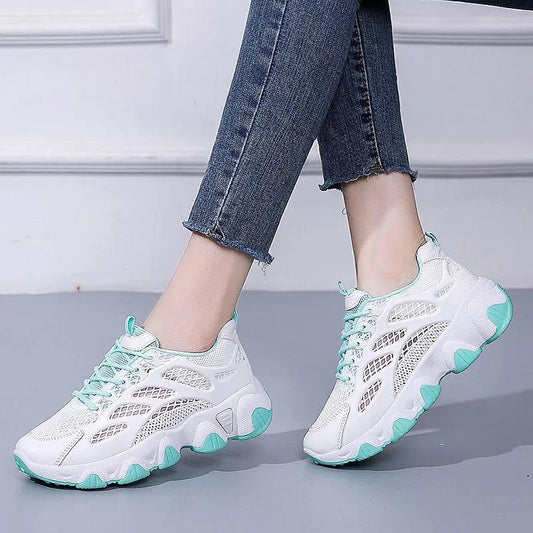 Sneakers Women's Soft Bottom Non-slip Breathable Mesh Shoes Summer All-match Sports Shoes Casual Running Shoes