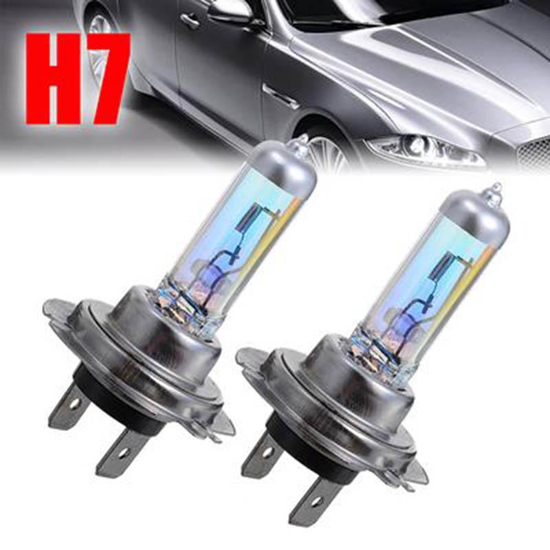 2pcs H1 H3 H4 H7 9005 9006 100W Xenon Halogen Car Headlight Bulbs Super Bright Auto Lamp 12V Headlamp 5000K Yellow Car Front Headlight Lighting