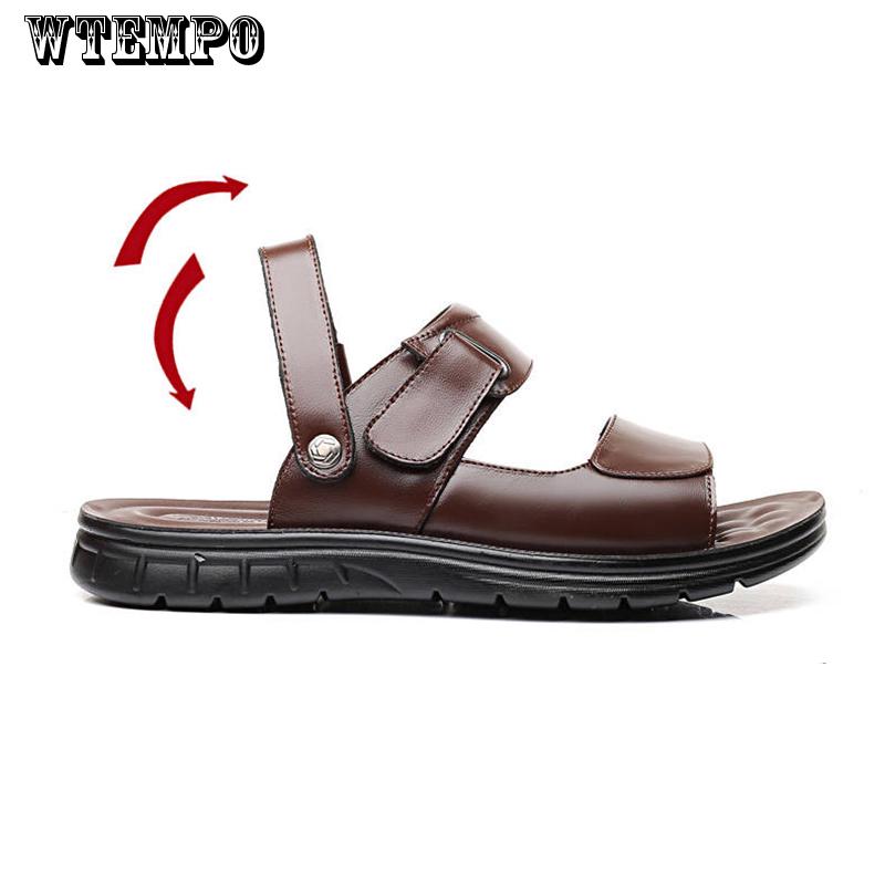 Classic Soft Sandals Comfortable Men Shoes Leather Sandals Big Size Soft Sandals Comfortable