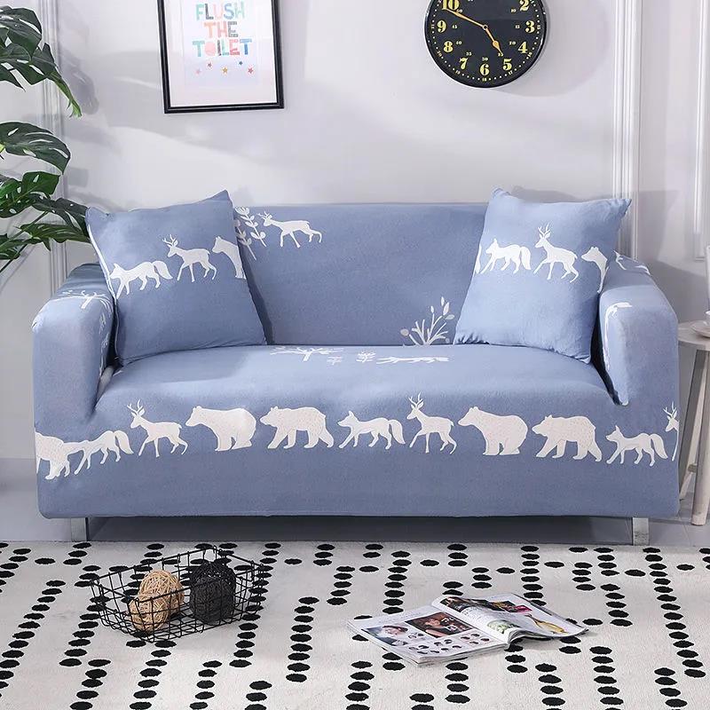 1/2/3/4 Seaters Marble Sofa Cover Slipcovers Elastic Armchair Slipcovers Dining Room Stretch Sofa Covers for Living Room