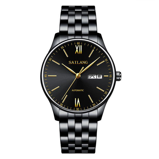 Fashion Men Quartz Watch Calendar Watch Roman Digital Stainless Steel Business Watch Simple Fashion