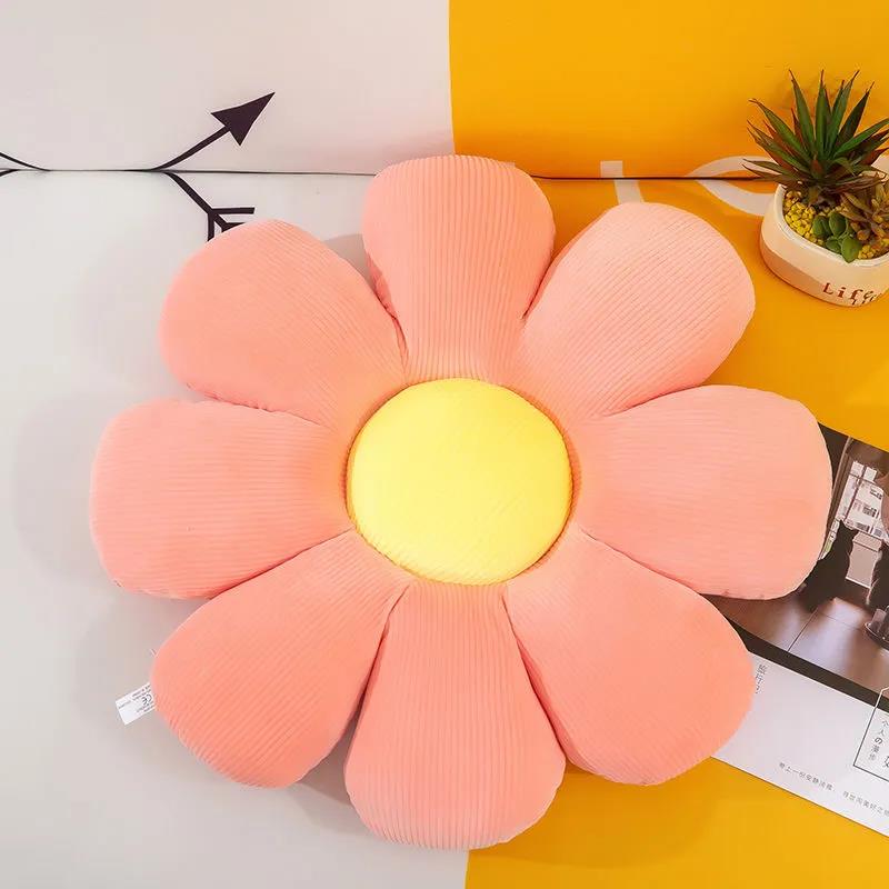 Small Daisy Cushion Cushion Small Flower Cushion Flower Cushion Sun Flower Cushion Household Seat Cushion Eight Petals