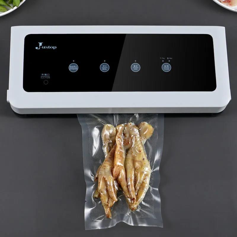 Best Food Vacuum Seale  Automatic Commercial Household Food Vacuum Sealer Packaging Machine Include Bags