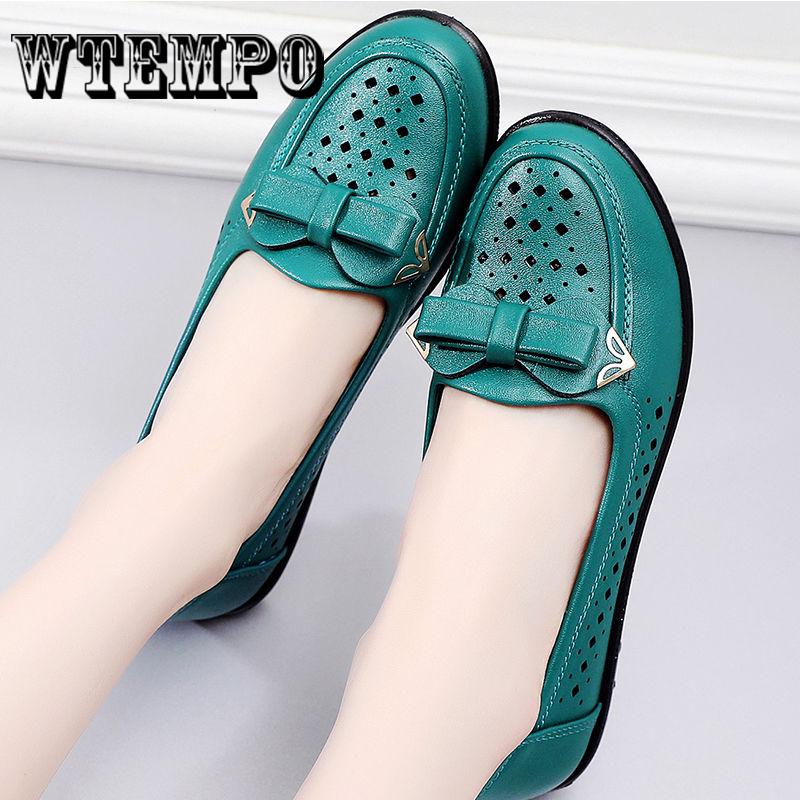 Casual Shoes Summer Sandals Women Shoes Leather Flats Shoes Flat Loafers