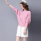 Women Sexy Boat Neck Pullover Sweater Plus Size Batwing Sleeve Knitted sweater