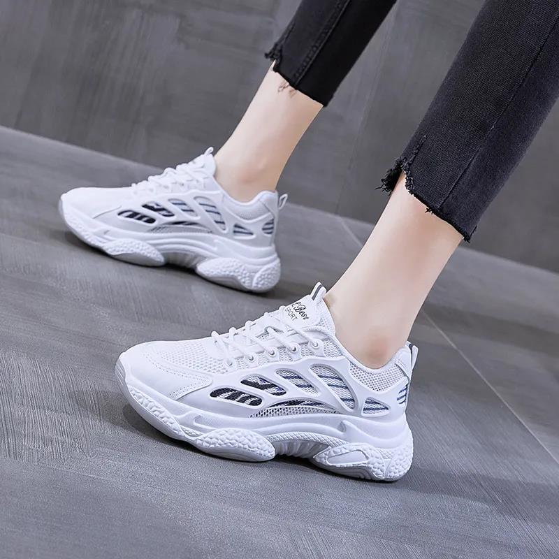 Sports Shoes Women Ins All-match Light and Breathable Comfortable Women's Shoes Net Shoes Sneakers Casual Shoes