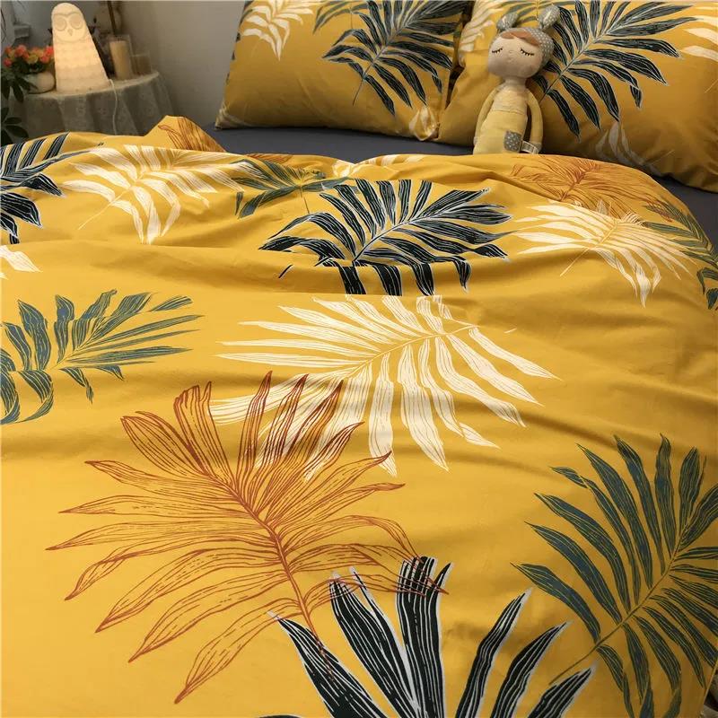 Four-piece Bed Set Simple Nordic Single Double Bed, Quilt Cover, Bed Sheet Pillowcase, Student Three-piece Set