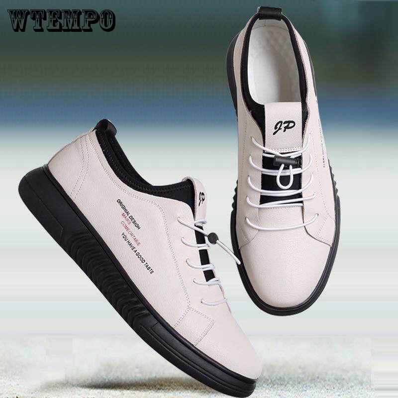 Sweat-proof Sports Shoes Men's Leather Sneakers Leather Shoes Casual Shoes White Shoes