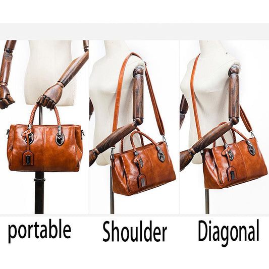 Shoulder Handbag Trendy wild Woman bag Patent leather bag Big capacity European and American style