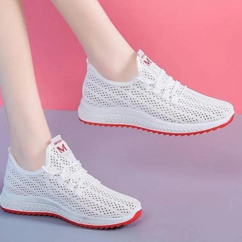 Mesh Sports Shoes Women's Spring, Summer and Autumn Breathable Net Shoes Casual Shoes Lightweight Soft Bottom Non-slip Running Shoes