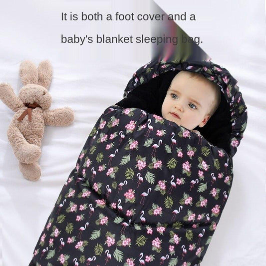 Baby Trolley Sleeping Bag Winter Warm Sleepsack Windproof Stroller Cover Newborn Children Sleep Sack Footmuff Cotton Cushion