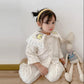 Girls Coral Velvet Pajamas Set Autumn and Winter Baby Plush Thickened Flannel Children's Winter Warm Home Clothes