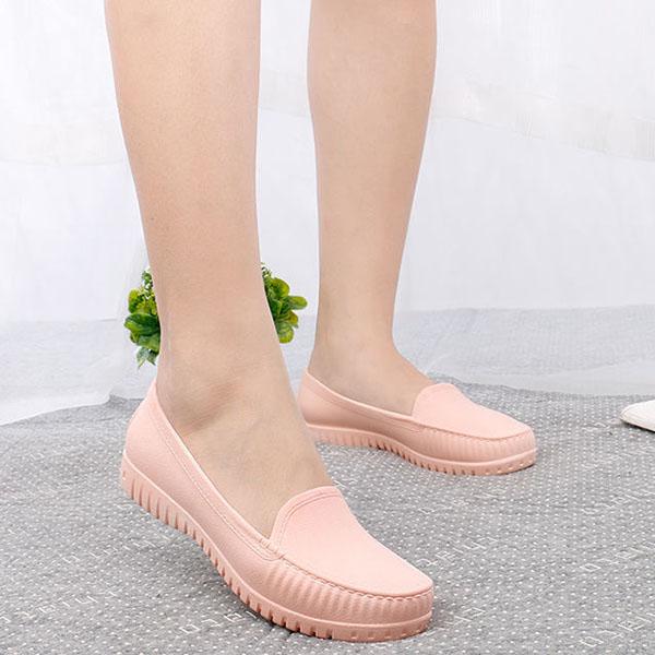 Women's Spring and Autumn Large Size Shoes Female Solid Color Soft Flat Heel Casual Single Shoes